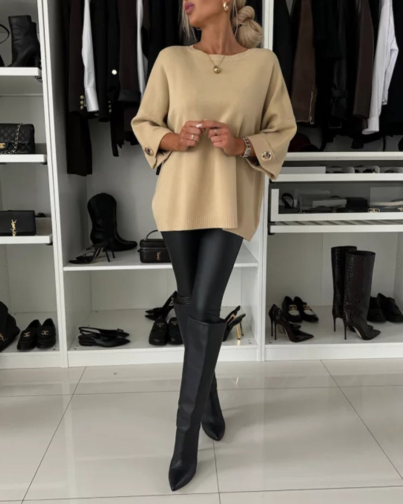 Molly - Elegant Knit Blouse