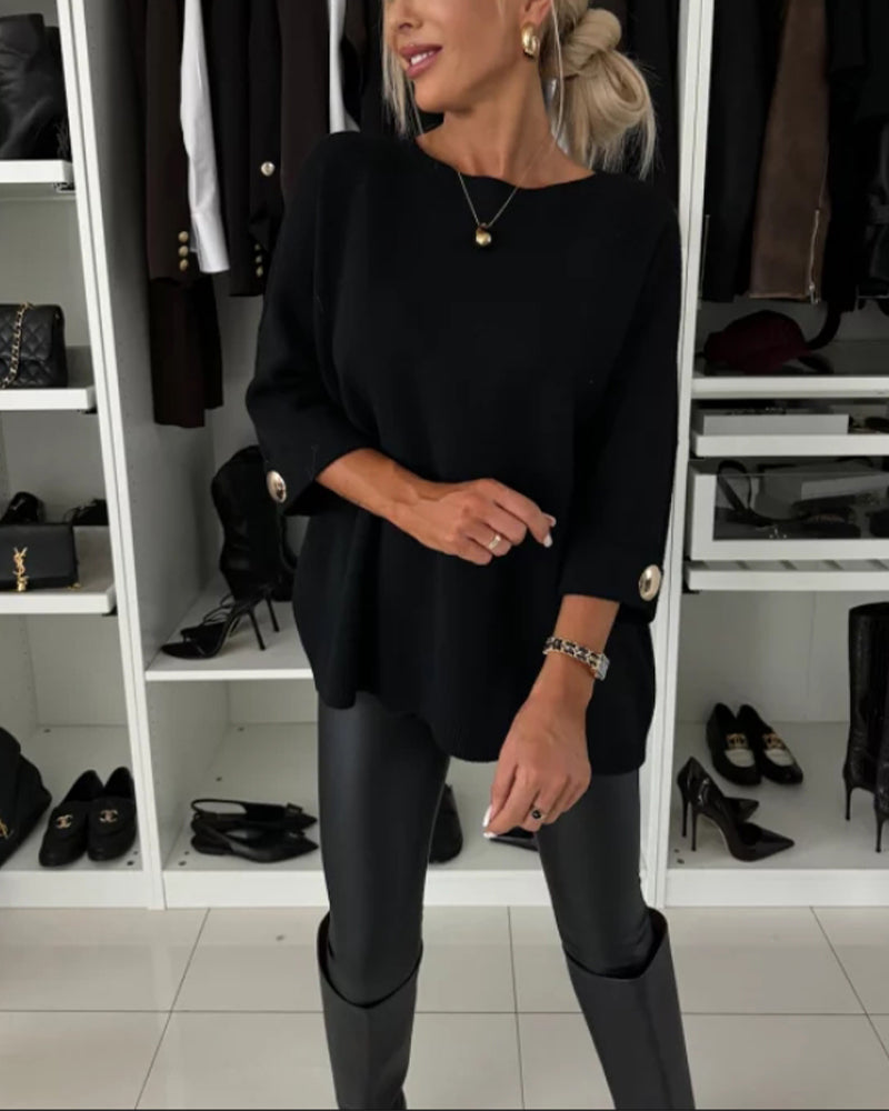 Molly - Elegant Knit Blouse
