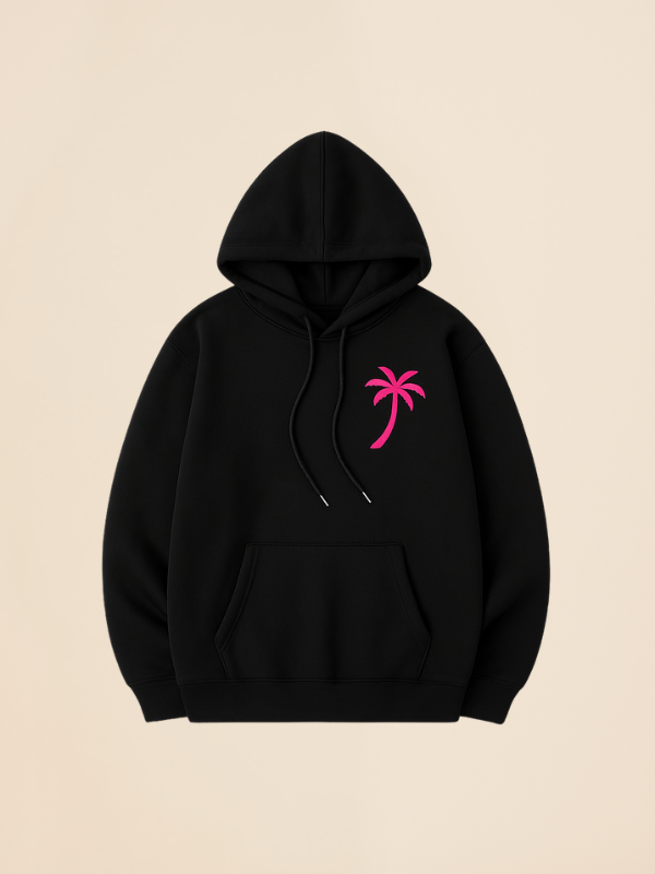 Kira - Oversized Cozy Hoodie with Palm Breeze Pattern