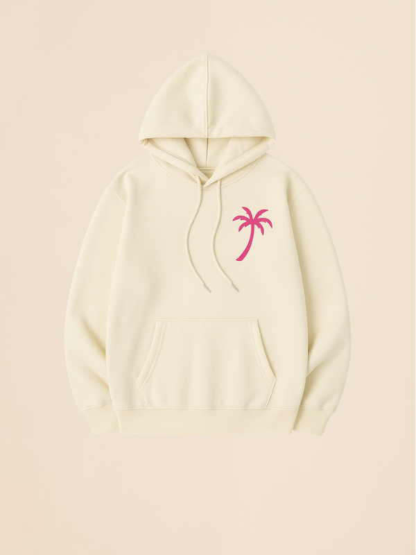 Kira - Oversized Cozy Hoodie with Palm Breeze Pattern