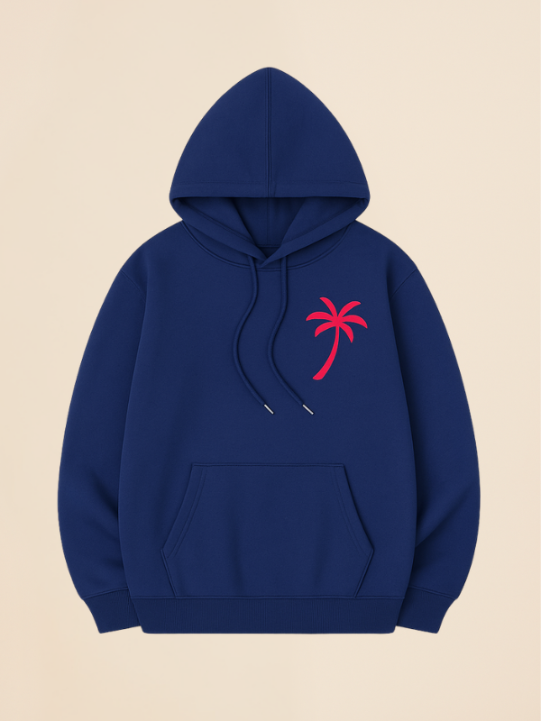 Kira - Oversized Cozy Hoodie with Palm Breeze Pattern