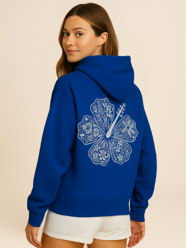 Mavi - Oversized Cozy Hoodie with Palm Coast Aesthetic