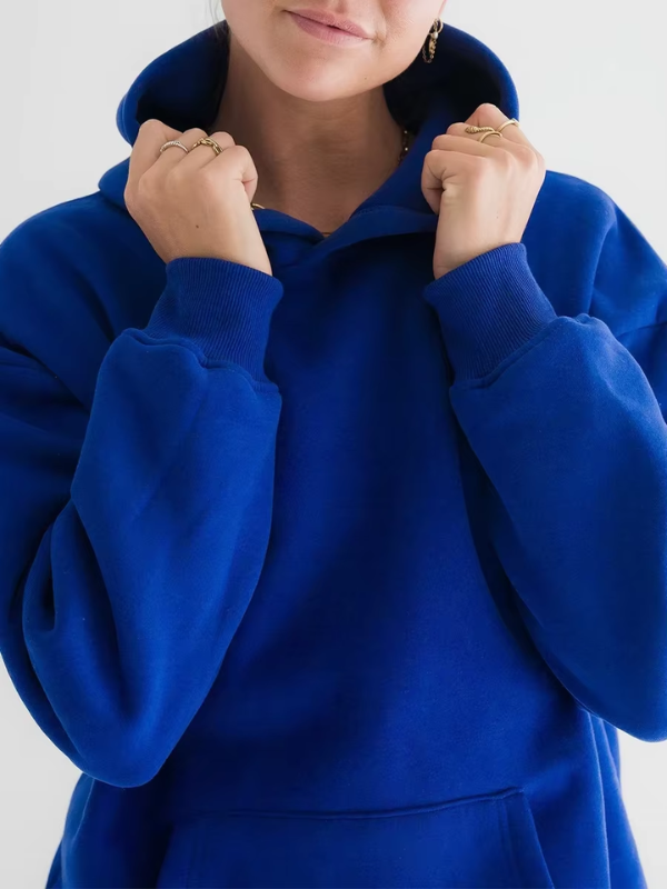 Mavi - Oversized Cozy Hoodie with Palm Coast Aesthetic