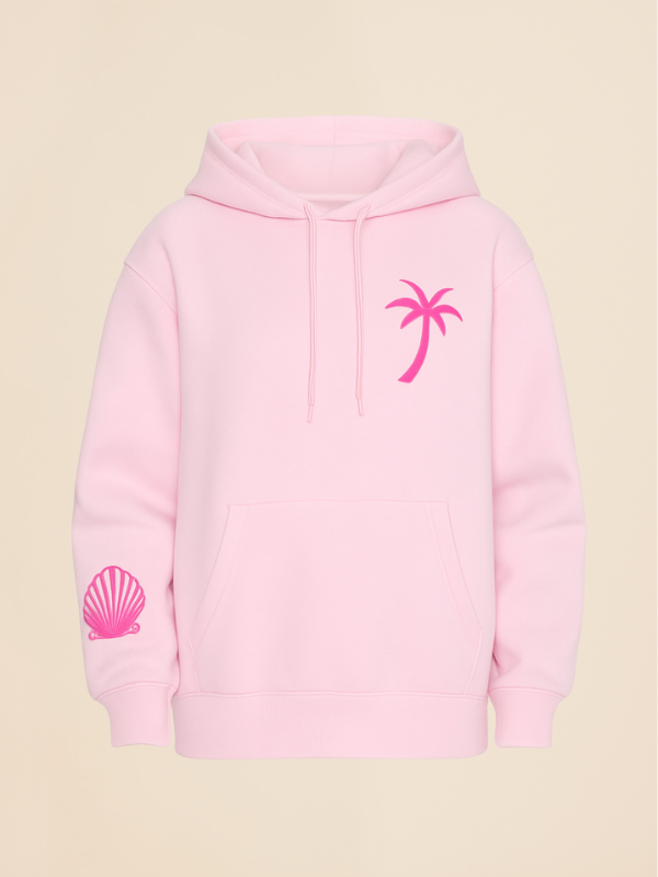 Mavi - Oversized Cozy Hoodie with Palm Coast Aesthetic