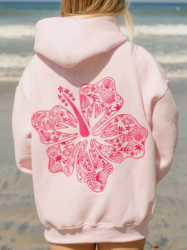 Mavi - Oversized Cozy Hoodie with Palm Coast Aesthetic