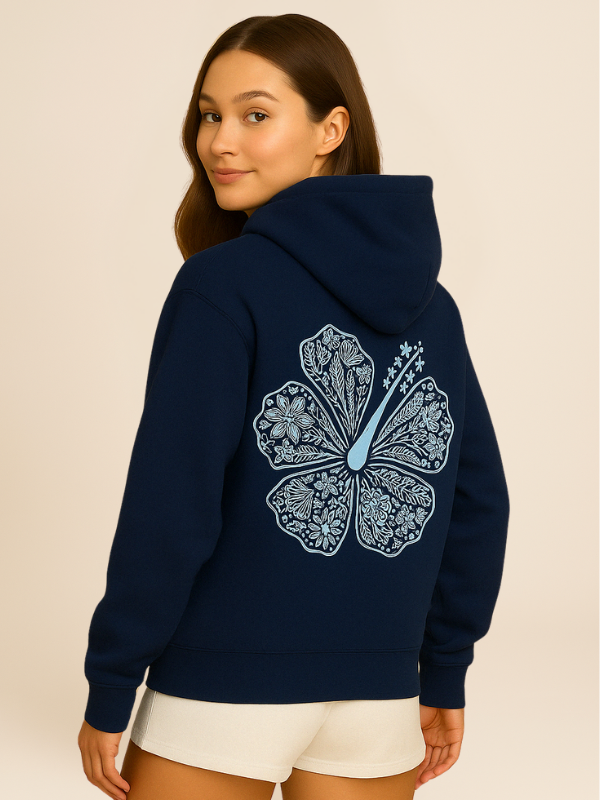 Mavi - Oversized Cozy Hoodie with Palm Coast Aesthetic
