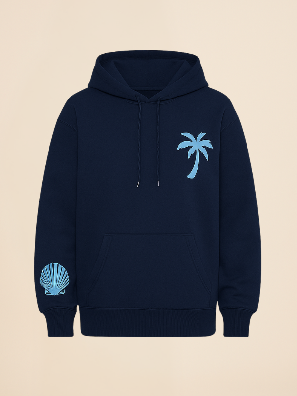 Mavi - Oversized Cozy Hoodie with Palm Coast Aesthetic