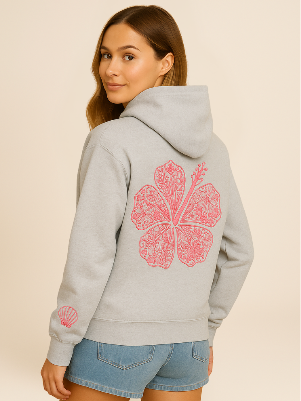Mavi - Oversized Cozy Hoodie with Palm Coast Aesthetic