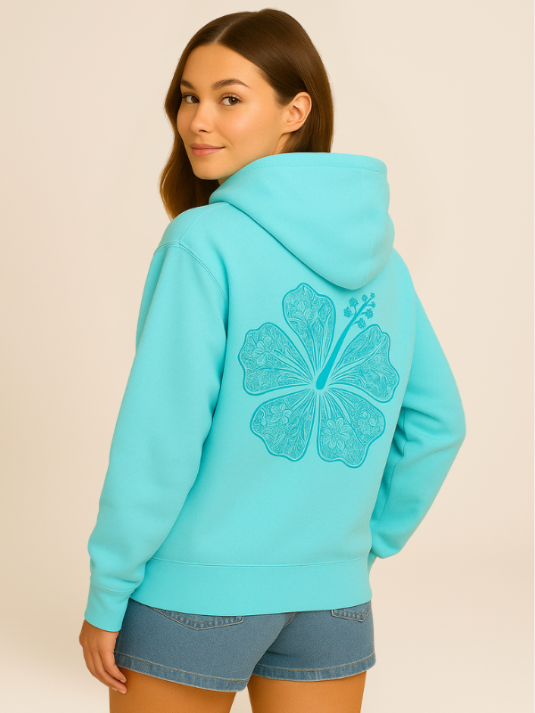 Mavi - Oversized Cozy Hoodie with Palm Coast Aesthetic