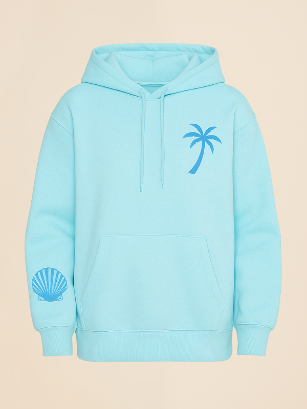 Mavi - Oversized Cozy Hoodie with Palm Coast Aesthetic