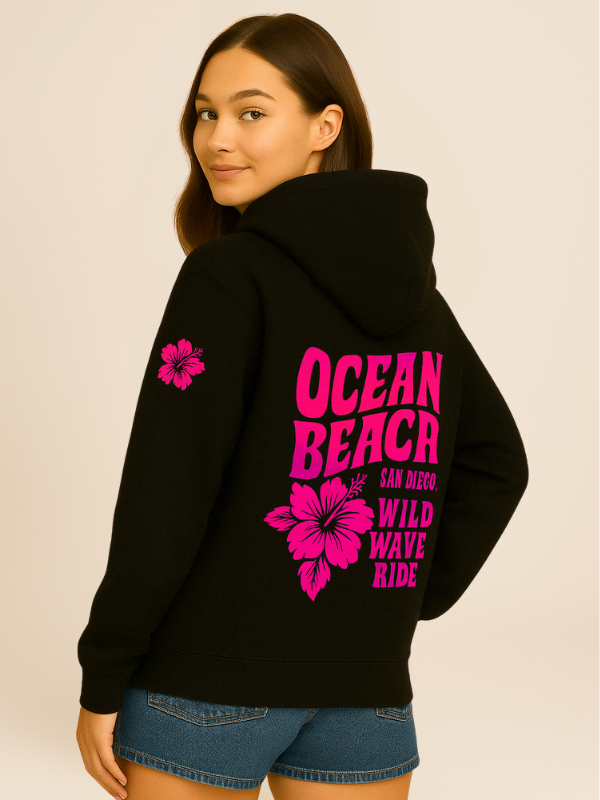 Auri - Oversized Comfy Hoodie with Beachside Energy