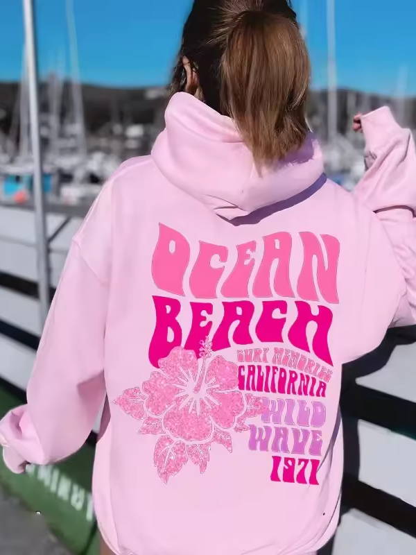 Auri - Oversized Comfy Hoodie with Beachside Energy