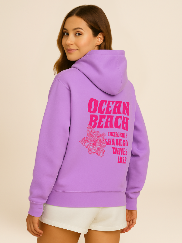 Auri - Oversized Comfy Hoodie with Beachside Energy
