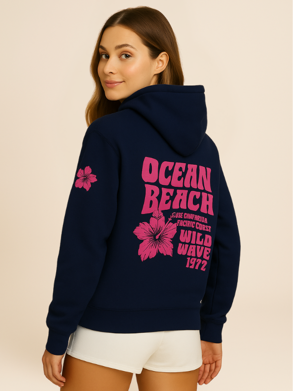 Auri - Oversized Comfy Hoodie with Beachside Energy