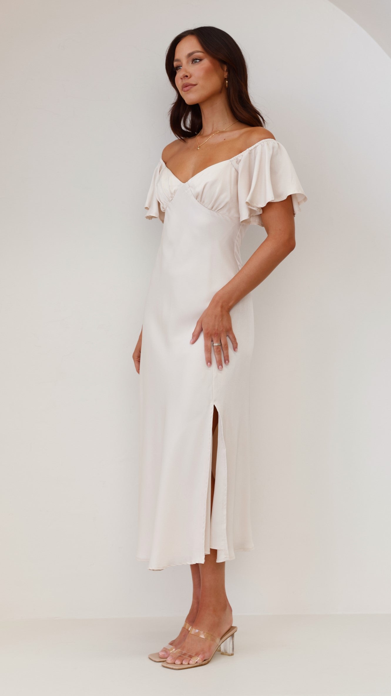 Louisa Midi Dress - Ivory