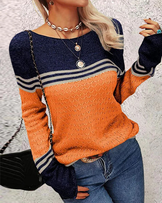 Charlie - Colorblock Knit Sweater