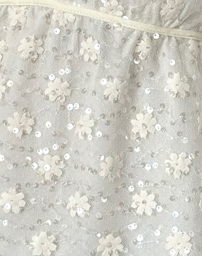 Aurora - Ivory Sequin Lace Top
