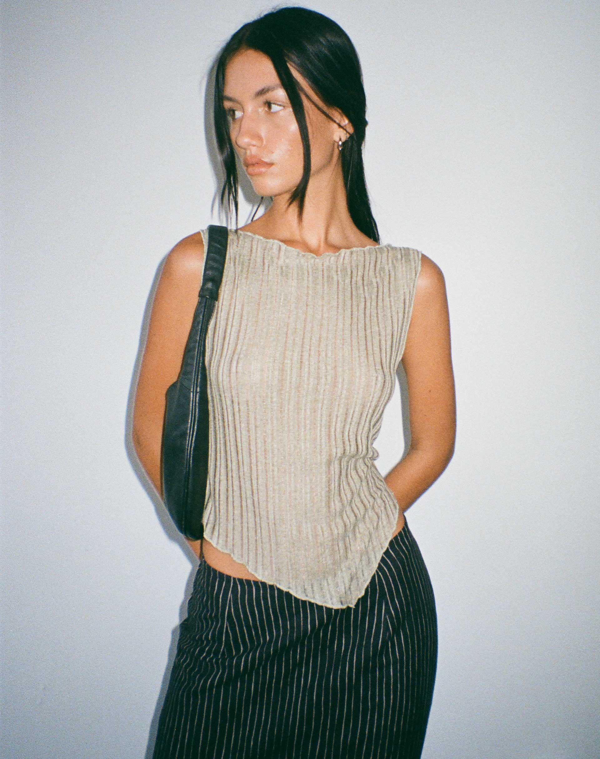 Juniper - Sage Knit Tank Top