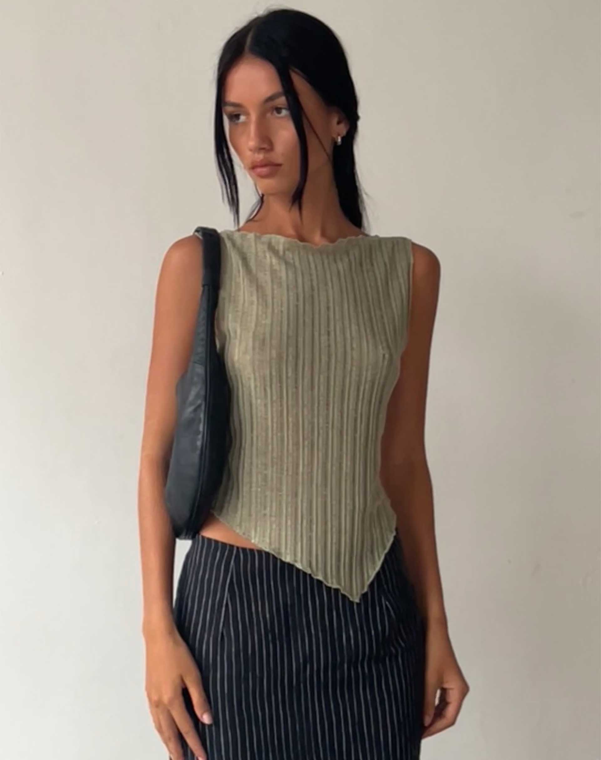 Juniper - Sage Knit Tank Top