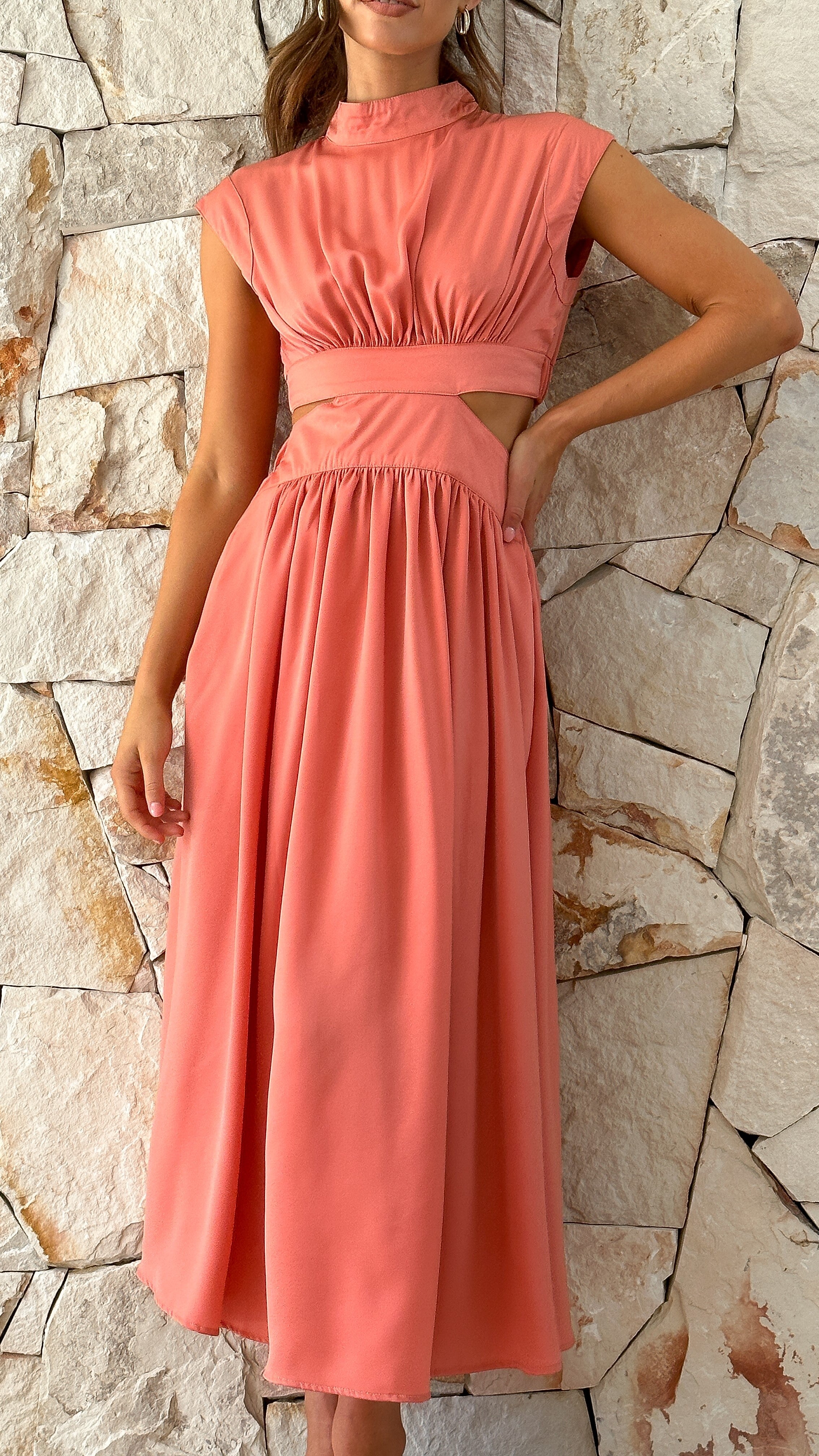 Cindie Midi Dress - Desert