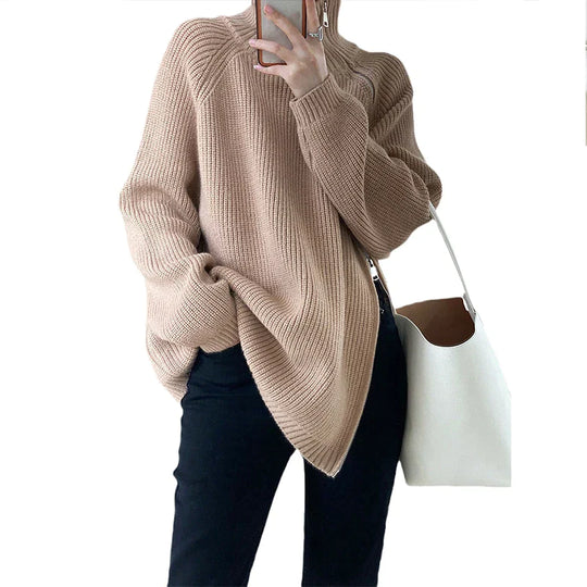 Florence - Turtleneck Knit Sweater