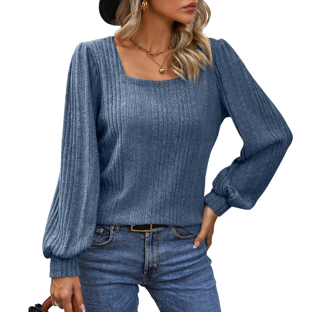 Florence - Trendy Top with Stylish Neckline