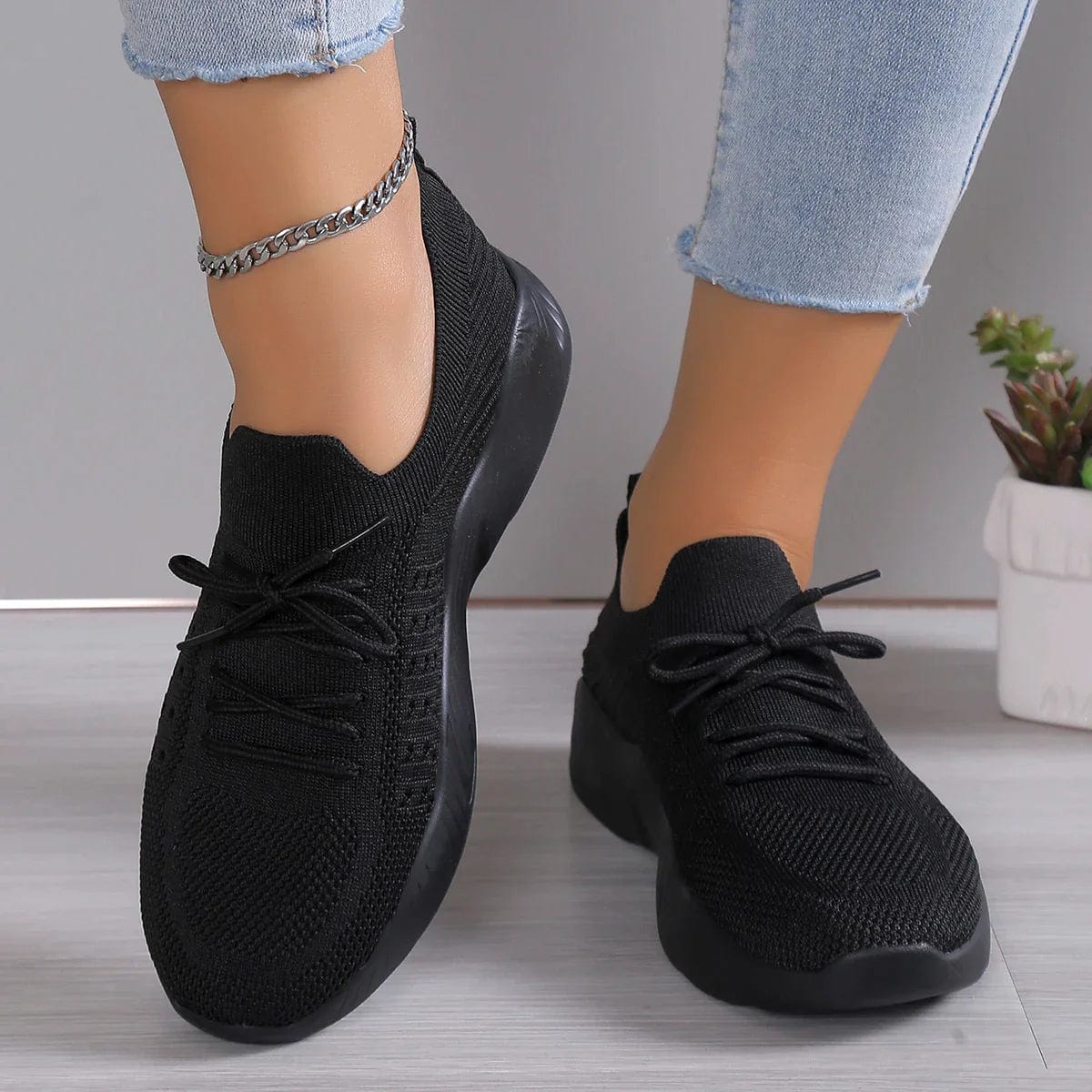 Poppy - Comfortable Shoes with Rubber Sole