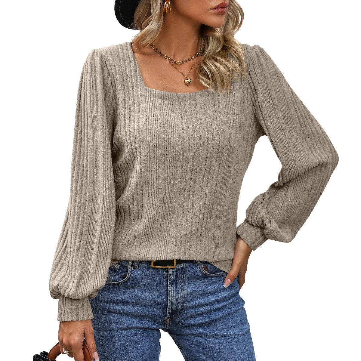 Florence - Trendy Top with Stylish Neckline