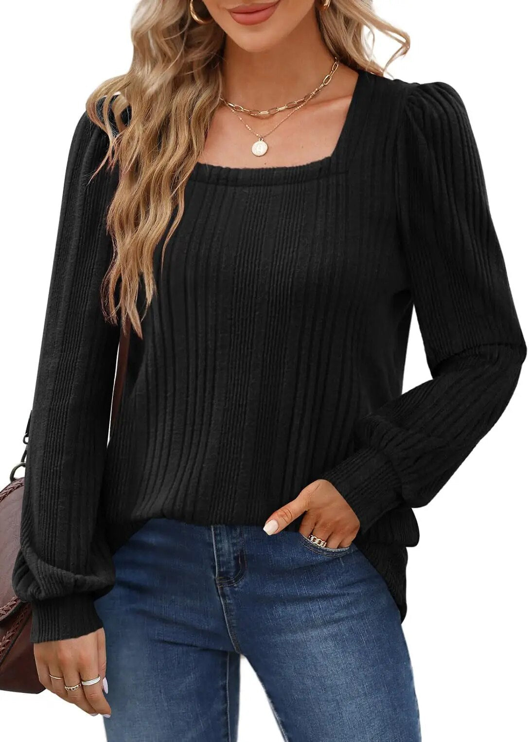 Florence - Trendy Top with Stylish Neckline