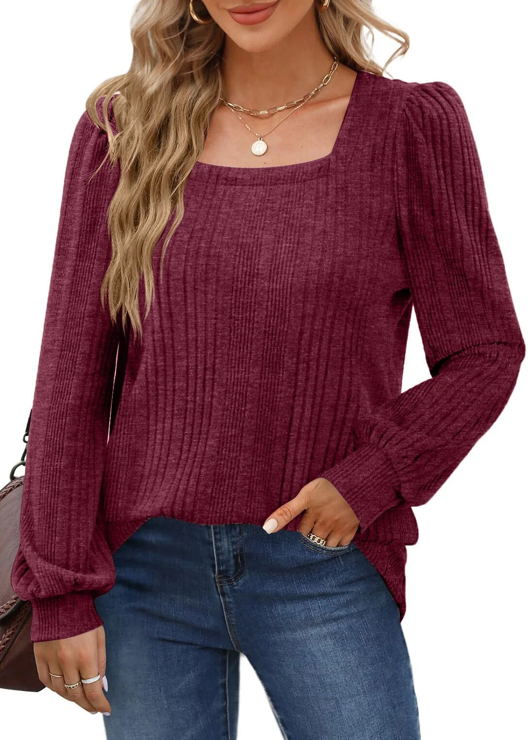 Florence - Trendy Top with Stylish Neckline