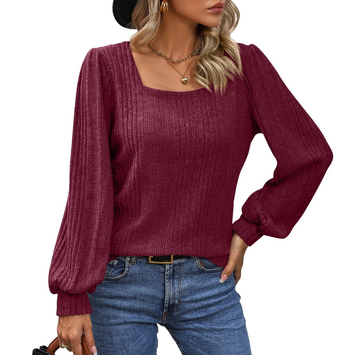 Florence - Trendy Top with Stylish Neckline