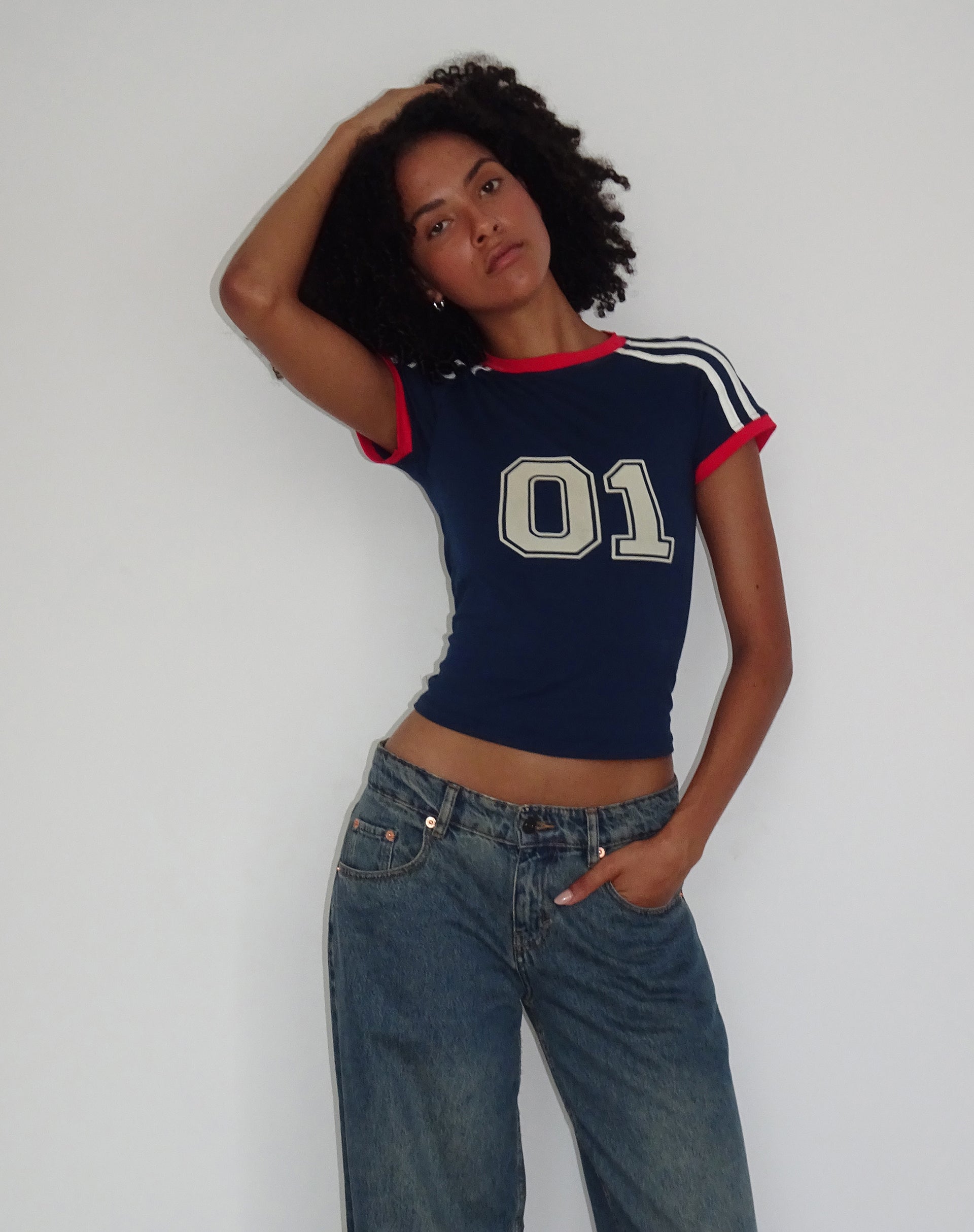 Brooklyn - Navy Fitted Tee