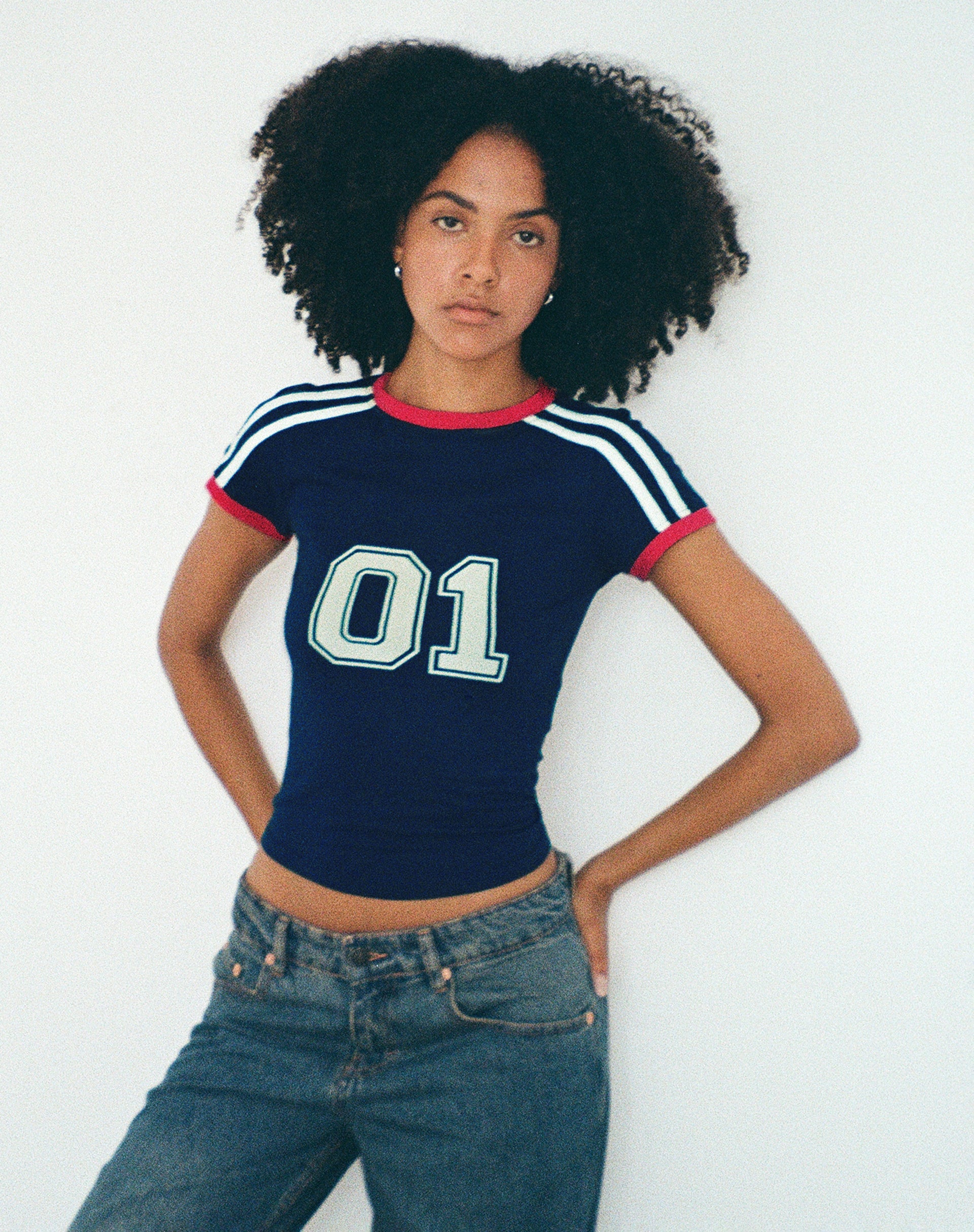 Brooklyn - Navy Fitted Tee