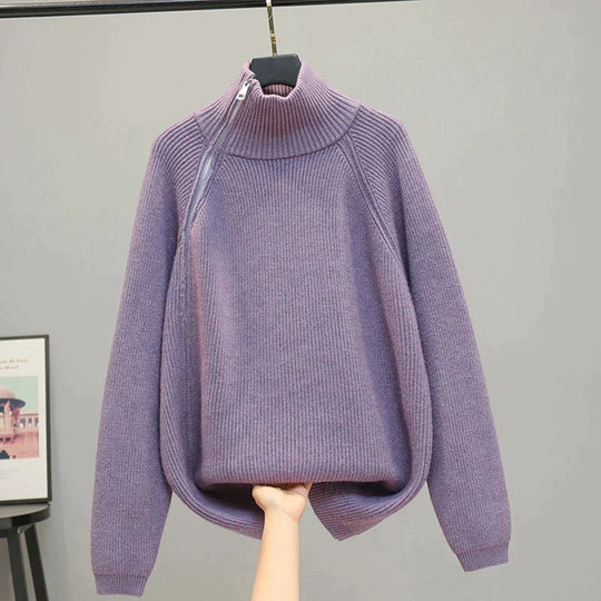 Florence - Turtleneck Knit Sweater