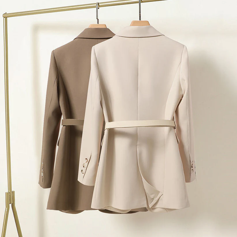 Maya - Modern Fit Belted Blazer