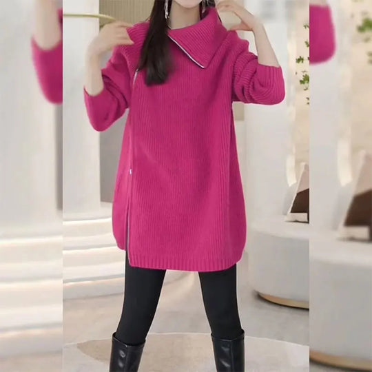 Florence - Turtleneck Knit Sweater
