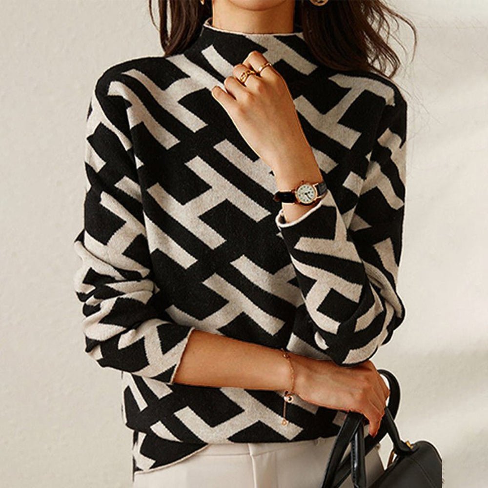 Helena - Elegant Geometric Sweater