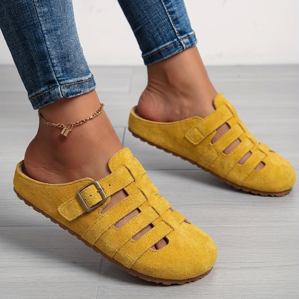 Renata Fisherman Mule — yellow