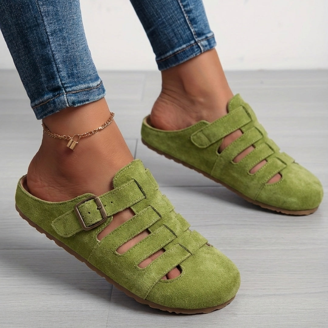 Renata Fisherman Mule — green