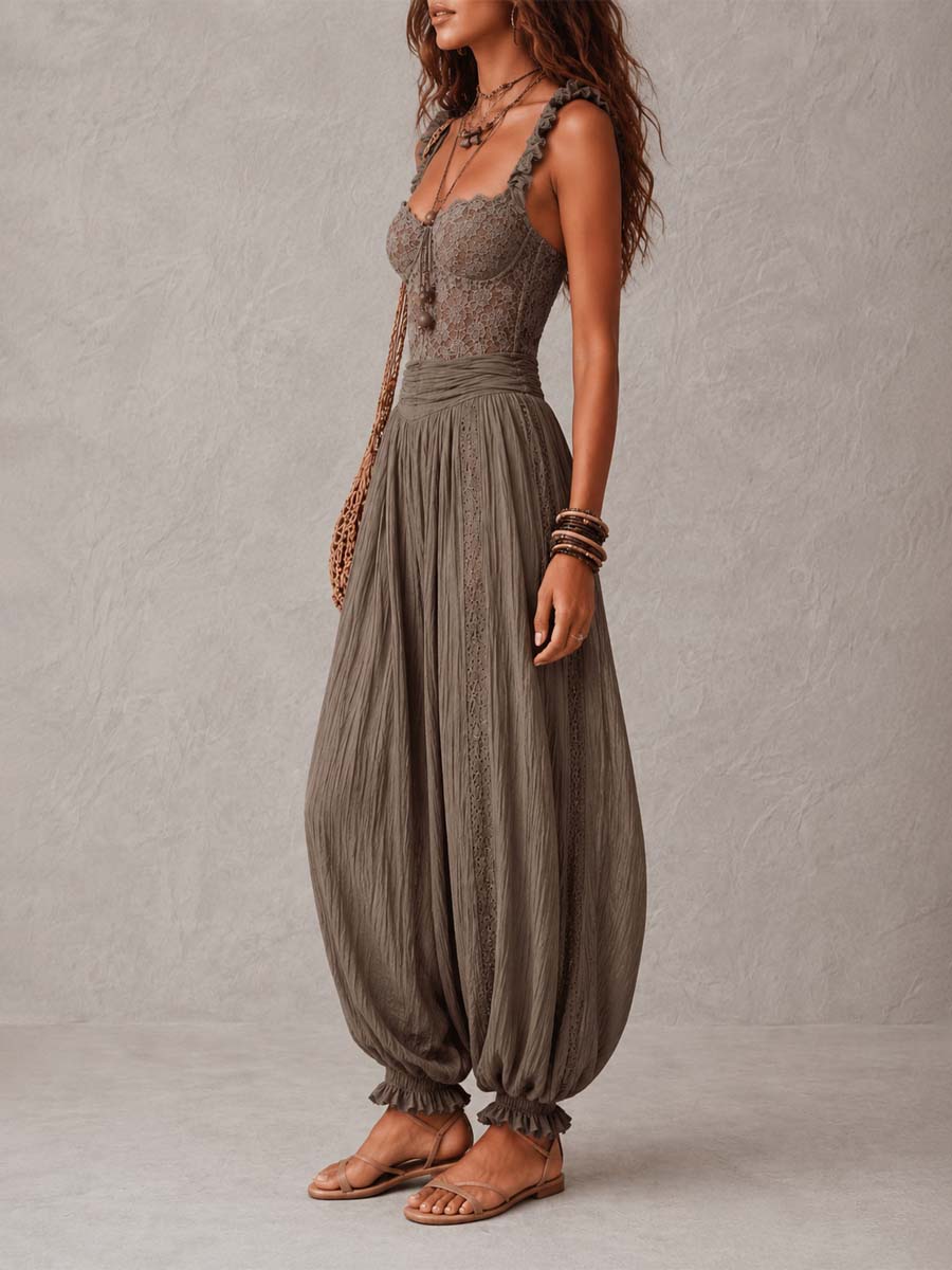 Marbella Two-Piece Set — taupe side view