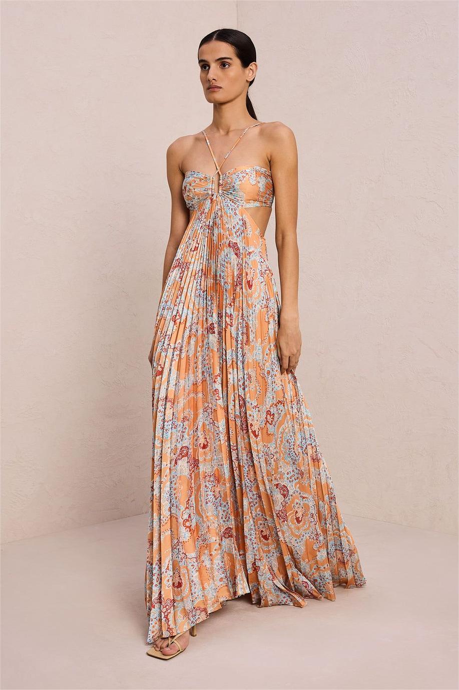 Isolde Maxi Dress — three-quarter view