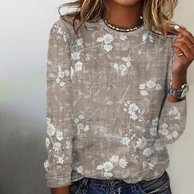Jocelyn Floral Print Long-Sleeve Top
