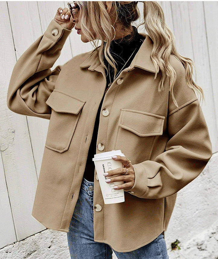 Olive - Stylish & Functional Oversized Pocket Jacket