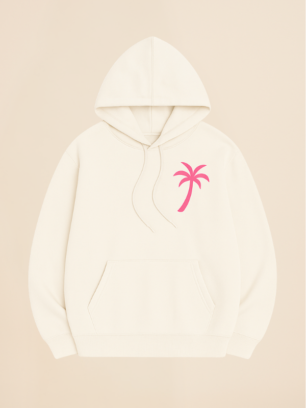 Kira - Oversized Cozy Hoodie with Palm Breeze Pattern