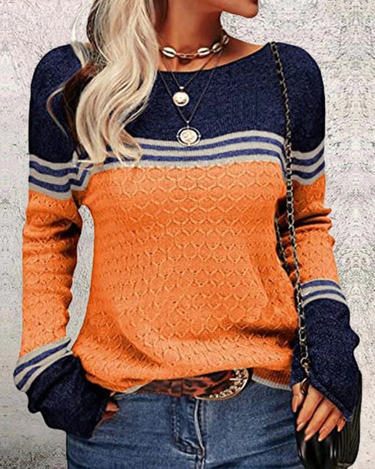 Charlie - Colorblock Knit Sweater