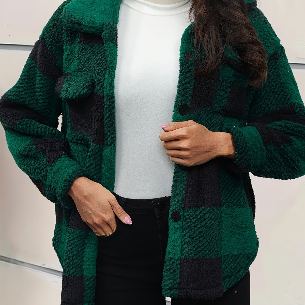 Elena - Fleece Oversized Jacket