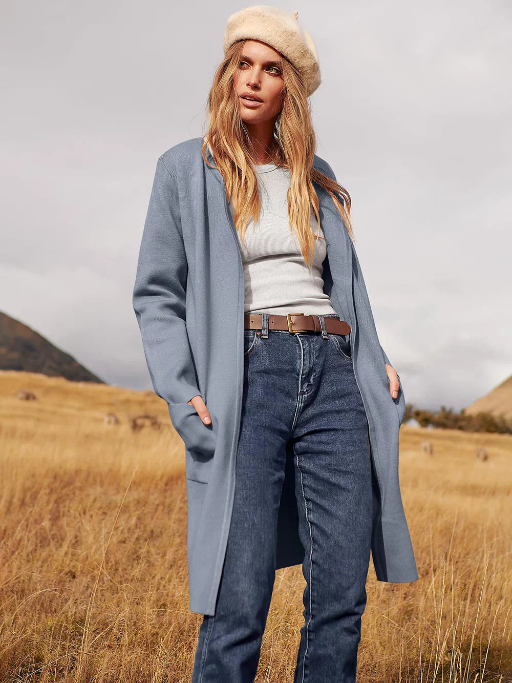 Hayley - Elegant Lapel Coat