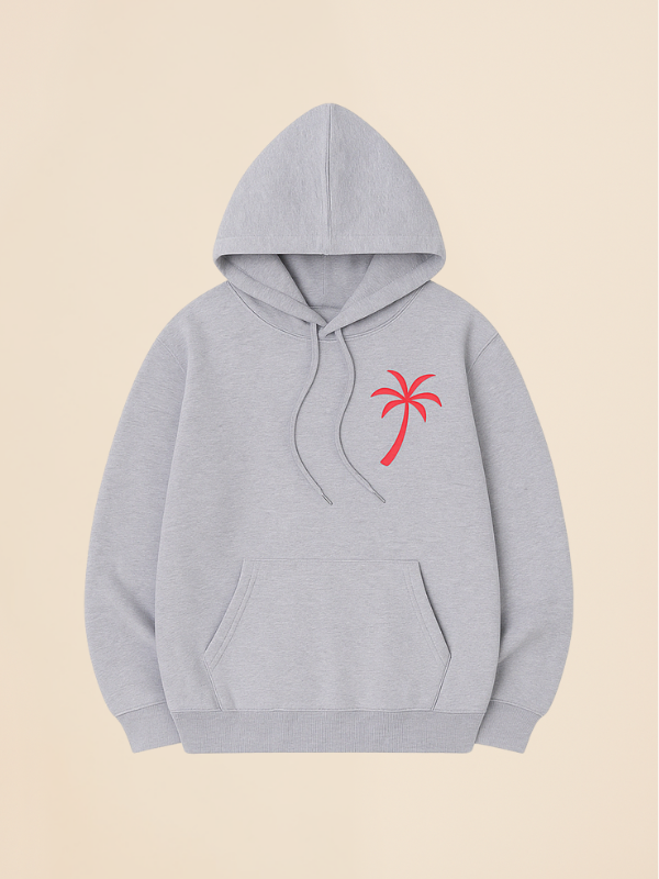 Kira - Oversized Cozy Hoodie with Palm Breeze Pattern