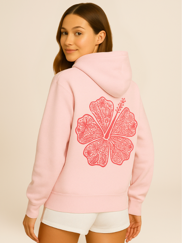 Mavi - Oversized Cozy Hoodie with Palm Coast Aesthetic