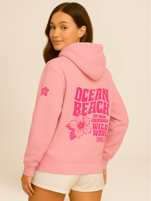 Auri - Oversized Comfy Hoodie with Beachside Energy
